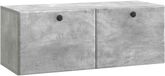 vidaXL Meuble TV mural 78,5 x 31 x 30 cm Gris béton Bois d'ingénierie