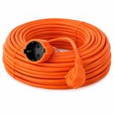 M mimotec Schuko verlengkabel, 20 m, professioneel, 3 x 1,5 mm, oranje, 16 A, 250 V, robuust, voor buiten en werkplaats