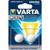 Varta CR2450 Lithium Batterijen - 2 stuks