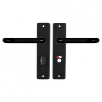 Deurklink met wc-sluiting - Starx Coupe - Zwart