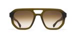 Mykita Amare Sun Lunettes De Soleil Unisexe Vert Géométrique Vert 53mm
