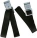 Bellatio design sangles d'arrimage - 2x pièces - noir - 40 cm - multi toepasbaar