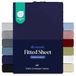 Dreamzie Premium Hoeslaken 180 x 200 cm, donkerblauw