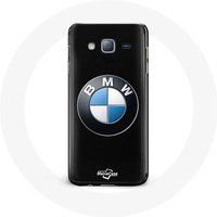 BMW Hoesje voor Samsung Galaxy J5 BMW Logo zwarte achtergrond Maniacase