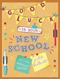 Traditionele Piccadilly Greetings Traditionele Occasion Card Nieuwe School - 8 x 6 inch