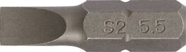 TECWERK Bit f.Schroevendraaiers met sleufkop 6,5mm L.25mm 1/4 inch C6,3 Snijdikte 1,2mm