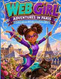 Web Girl: Adventures in Paris: A Superhero Coloring Book for Girls