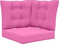 vidaXL Buitenbankkussen Polyester Roze 60 x 60 x 8 cm