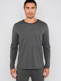 Joop! Pyjama Core Lange Mouw Effen Katoen/Elastaan XXL Open Grey