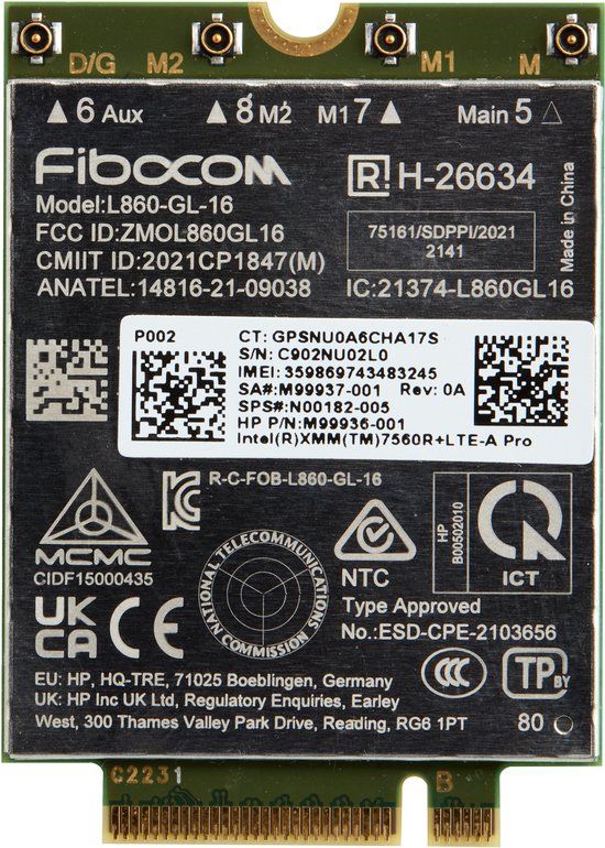 HP XMM 7560 R+ LTE-Advanced Pro WWAN