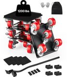 Vevor Meubelroller Transportroller Meubeltrolleyrollers met 5 Wielen 135x135x52mm