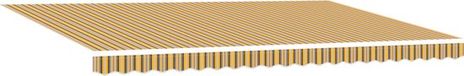 vidaXL Storenscherm 500 x 300 cm Polyester Blauw|Crème|Geel|Antraciet|Oranje