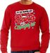 Bellatio Decorations Shoppartners Bv Foute Kersttrui - sweater - Im the reason why Santa has a naughty list - rood - voor heren - kerstkleding / kerst outfit S
