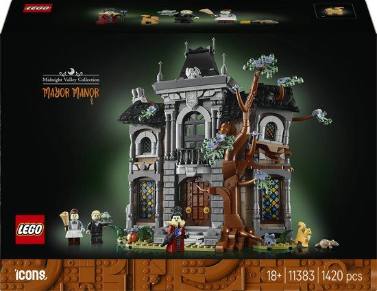LEGO Icons Burgemeestershuis - Griezelig Landhuis Bouwpakket voor Volwassenen 11383