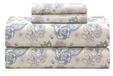 Feather & Stitch Finley 01 4-delige lakenset van 100% katoen percal, 300 draadtelling, queensize, 40,6 cm diepe zak, koel en ademend