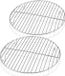 Sans marque Grille de refroidissement, rond, set de 2, 100% acier inoxydable