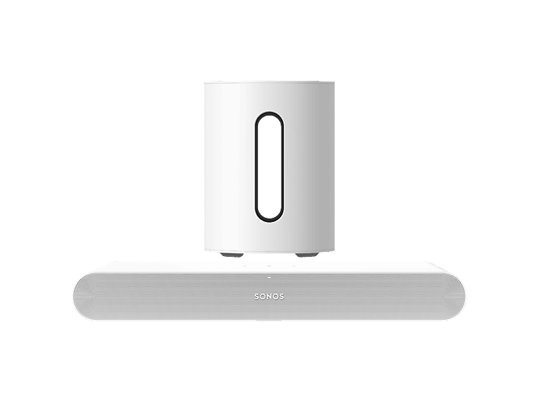 Sonos Ray Soundbar + Sub Mini Subwoofer Wit Audio Bundle
