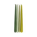 Bougies, set vert 4 pièces