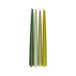 Bougies, set vert 4 pièces