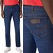 Wrangler TEXAS Rinse & Shine, dunne marineblauwe jeans, maat W34, lengte L30