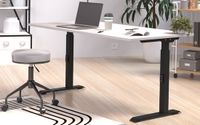 Germania Bureautafel Hermoso | 160 x 80 x 91 cm | Grijs-zwart