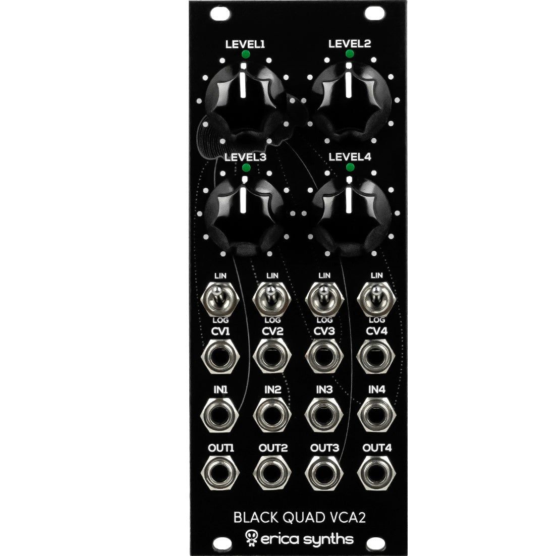 Erica Synths Black Quad VCA2 Eurorack Module
