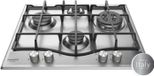 Ariston Hotpoint Gasfornuis, 4 kookplaten, 60 x 51 cm, RVS, PNN 641 IX