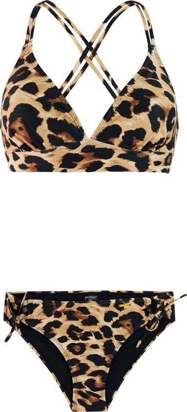 Protest PRTShala - Dames Bikini Set - Gestipt - Fudge Camel - S