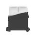 Elegante Italian Bed Linen Elegante zomer quilt, lichtgrijs/donkergrijs, 260 x 270 cm