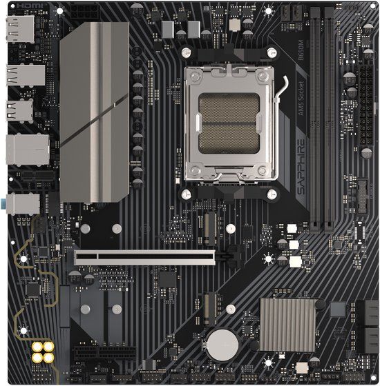 Sapphire B650M-E Moederbord - Micro ATX - AMD B650 - Socket AM5 - DDR5 - RGB Verlichting
