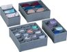 Relaxdays lade organizer, 4-delige set, grijs