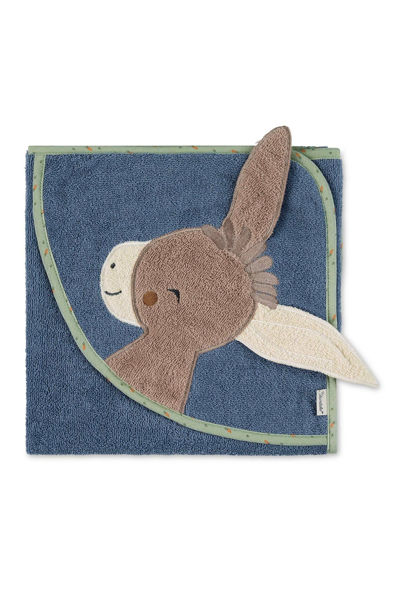 Sterntaler Baby Badhanddoek met Capuchon Blauw Katoen 80x80 cm