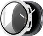 Bandz Housse rigide avec protecteur d'écran - Convient pour Samsung Galaxy Watch 9/8 - 44mm - Coque de protection en plastique rigide - Couverture complète (blanc)