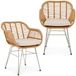 IDIMEX Tuinstoelen PARAMO, set van 2, polyrotan, naturel/beige