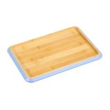 KESPER serveerplank bamboe FSC BIOFA-olie 30,5 x 20 x 2 cm bruin/blauw 58372