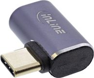InLine USB-C adapter haaks | links/rechts | USB4 40 Gbps | PD 240W | 8K 60Hz | aluminium