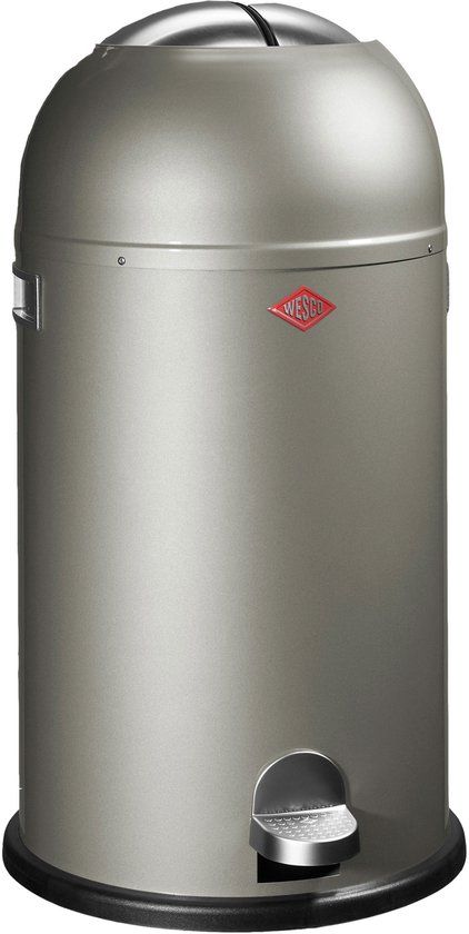 Wesco Kickmaster Pedaalemmer - 33 liter - Nieuw zilver