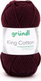 Gründl Wolle Gründl King Cotton 10x50gram burgundy