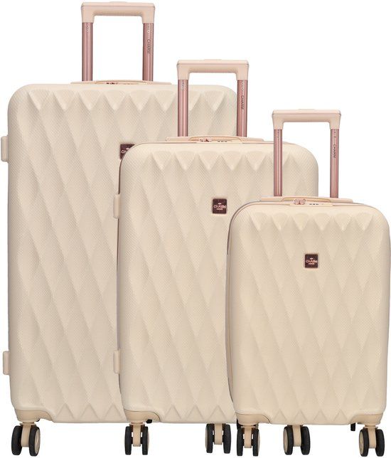 Charm London Honey Kofferset 3-delig Beige