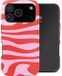 Selencia Coque - Convient pour Apple iPhone 17 Pro - Couvercle arrière - Dream Swirl Pink