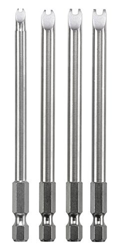 kwb Spanner bitset - 4-delig 4, 6, 8, 10, elk 100 mm, extra lang 1/4 inch volgens ISO 1173 E 6.3