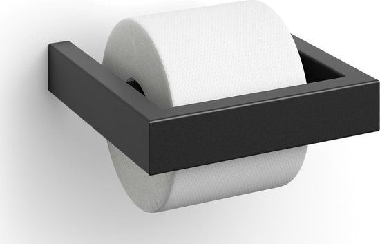 ZACK toiletrolhouder zwart
