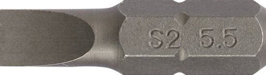 Promat/Tecwerk Bit | voor sleufschroeven | 6,5 mm lengte 25 mm 1/4 inch C6,3 | snedesterkte 1,2 mm