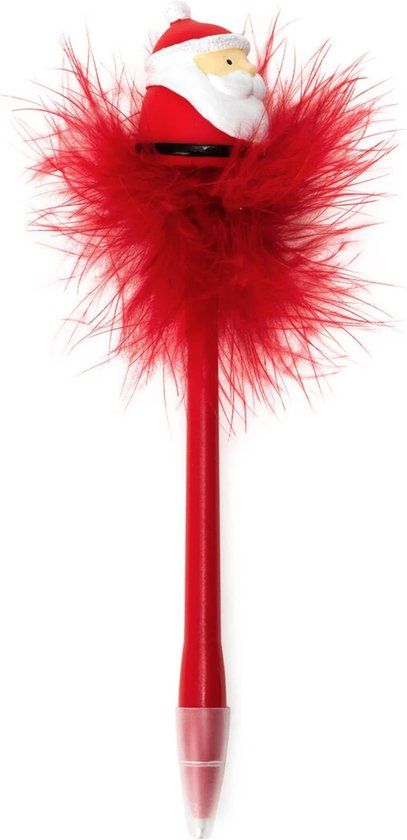 Legami - Pen met Lichtje - Kerstman - Rood