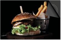 Dietrix Inductie beschermer 65x52 - Food - Hamburger en patat