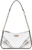 GUESS Bramina Top Zip Shoulder Bag White Wit