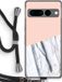 Case Company® - Google Pixel 7 Pro Case - A touch of peach - Black Cord - Back Cover