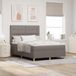 Maison Exclusive - lit boxspring LED avec tête de lit, couleur taupe, 140 x 190 cm, rembourré