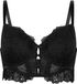 Hunkemöller Dames Lingerie Voorgevormde longline beugel bh Posie - Zwart - maat C85