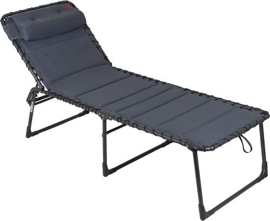 Crespo Vouwbed AP/364 Air-Deluxe - Grijs - Verstelbaar - Mesh - 205 cm